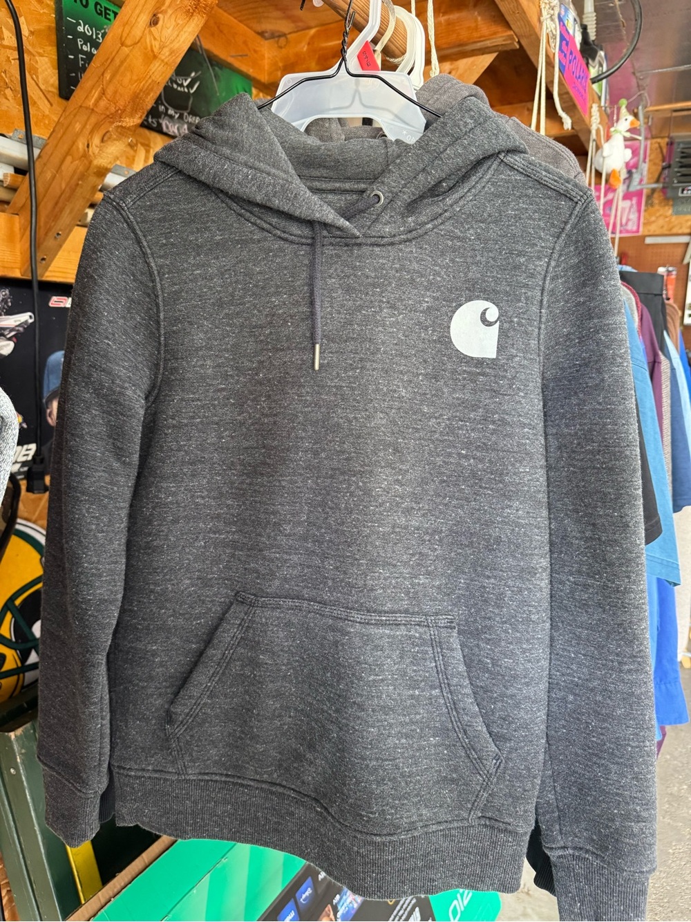 Carhartt Women’s Dark Gray Hooded Sweatshirt
